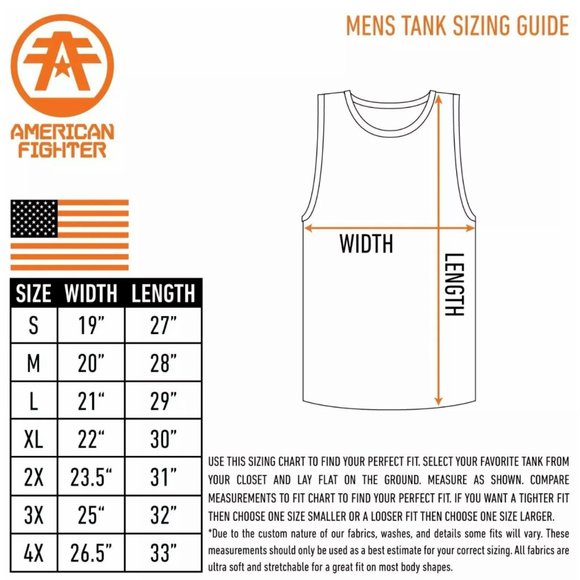 AMERICAN FIGHTER Men's Tank DUSTIN NT Premium - Picture 3 of 5